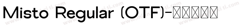 Misto Regular (OTF)字体转换